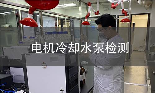 電機(jī)冷卻水泵檢測(cè)