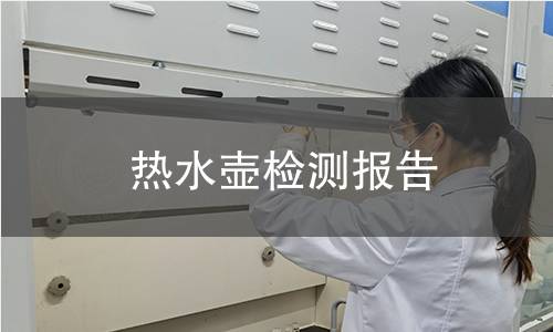 熱水壺檢測報告